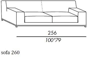 Meridiani 3-х местный кожаный диван Frieman sun-id-1506492 - Вид №4