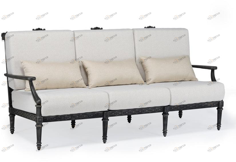 Oxley's Furniture 3-х местный садовый диван из алюминия Grande Grts