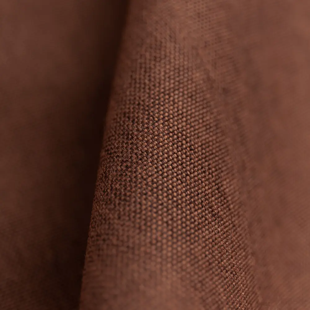 ЛТ ткань 1 п/м лен однотонный genevra терракотовый 300 см TEX REPUBLIC STLM-2189478