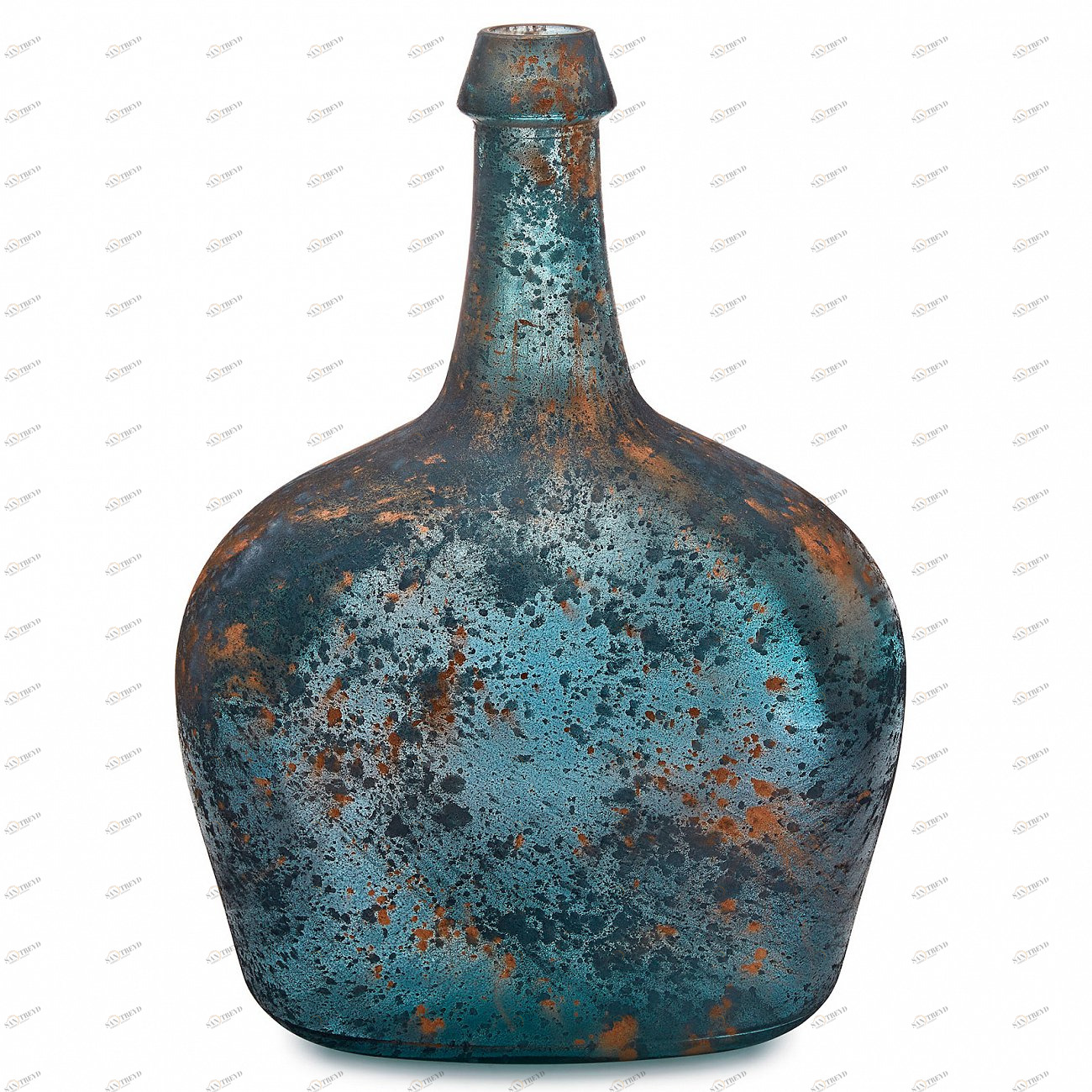 Ваза стеклянная с узким горлом синяя 37 см Bingham от La Forma LA FORMA BINGHAM 343261 Синий 