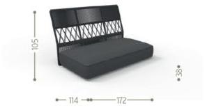 Talenti Модульный садовый диван с шезлонгом Cliff decò sun-id-1479676 - Вид №7