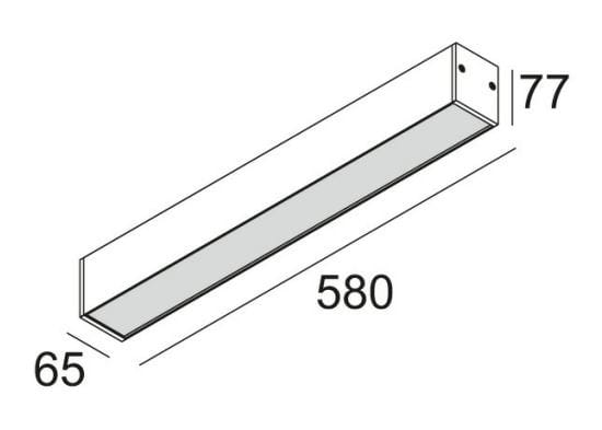 Металлический светодиодный наружный потолочный светильник Deltalight B-LINER 65 ARCH-00046977 - Вид №3