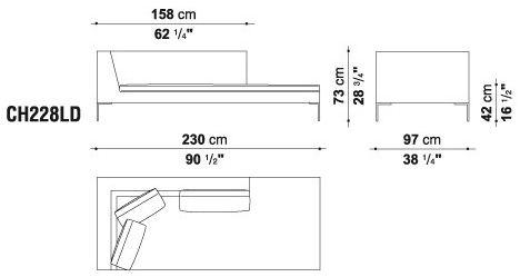 B&B Italia Модульный угловой диван из ткани Charles sun-id-1494315 - Вид №16
