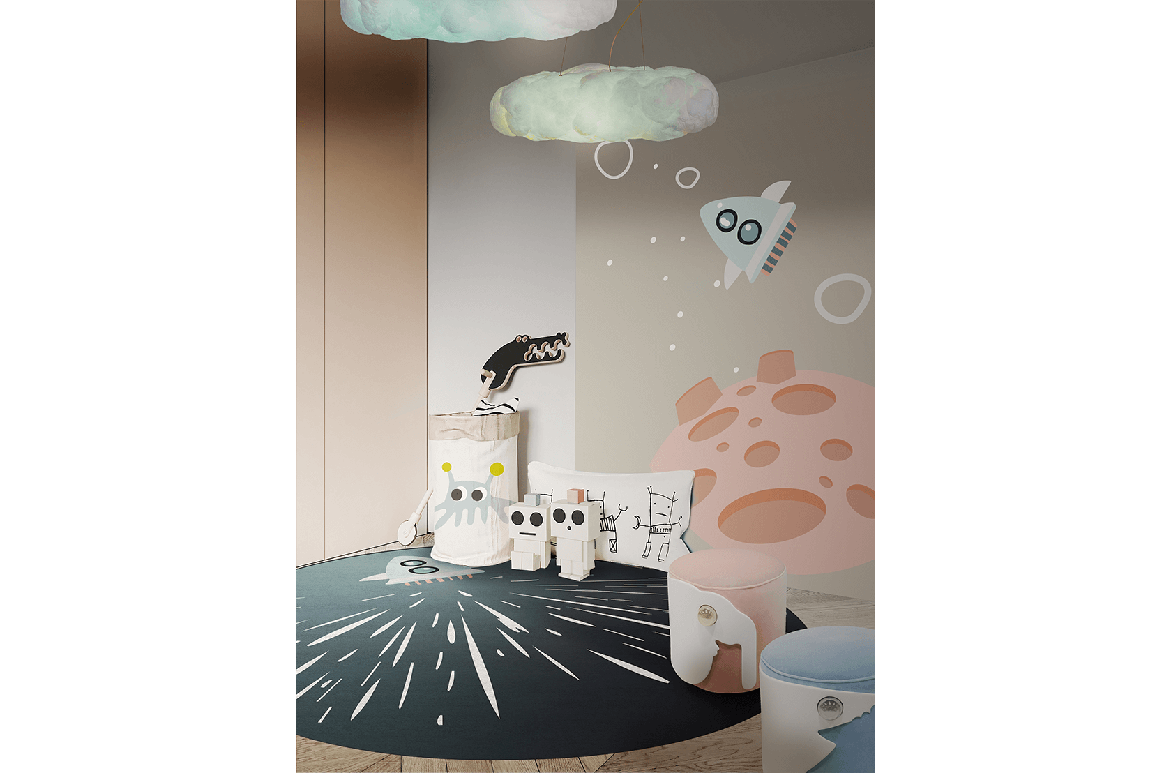 CIST749 Детские ковры Ракетный снаряд «Гром» Circu  - Вид №2