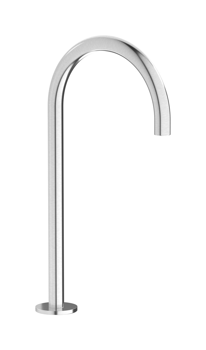 Высокий излив для накладной раковины. WE ARE IB rx395ss Brushed Nickel Reflex