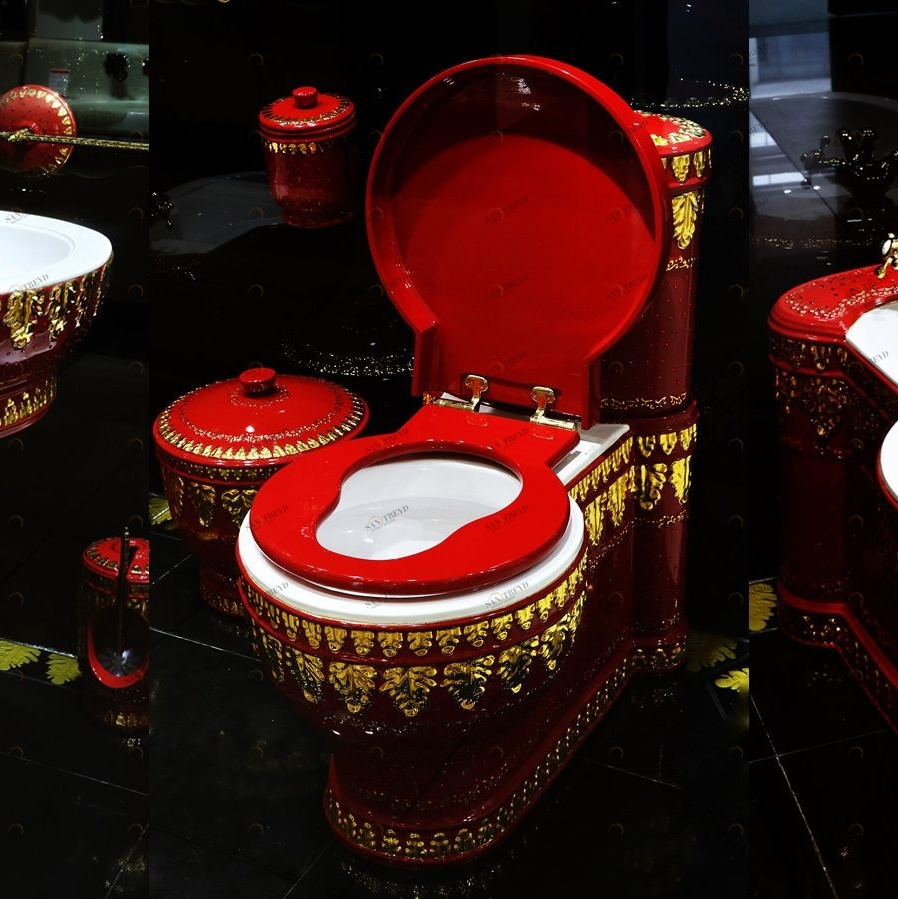 801GU014 Компакт унитаз с бачком Красный Ci Elegant Китай