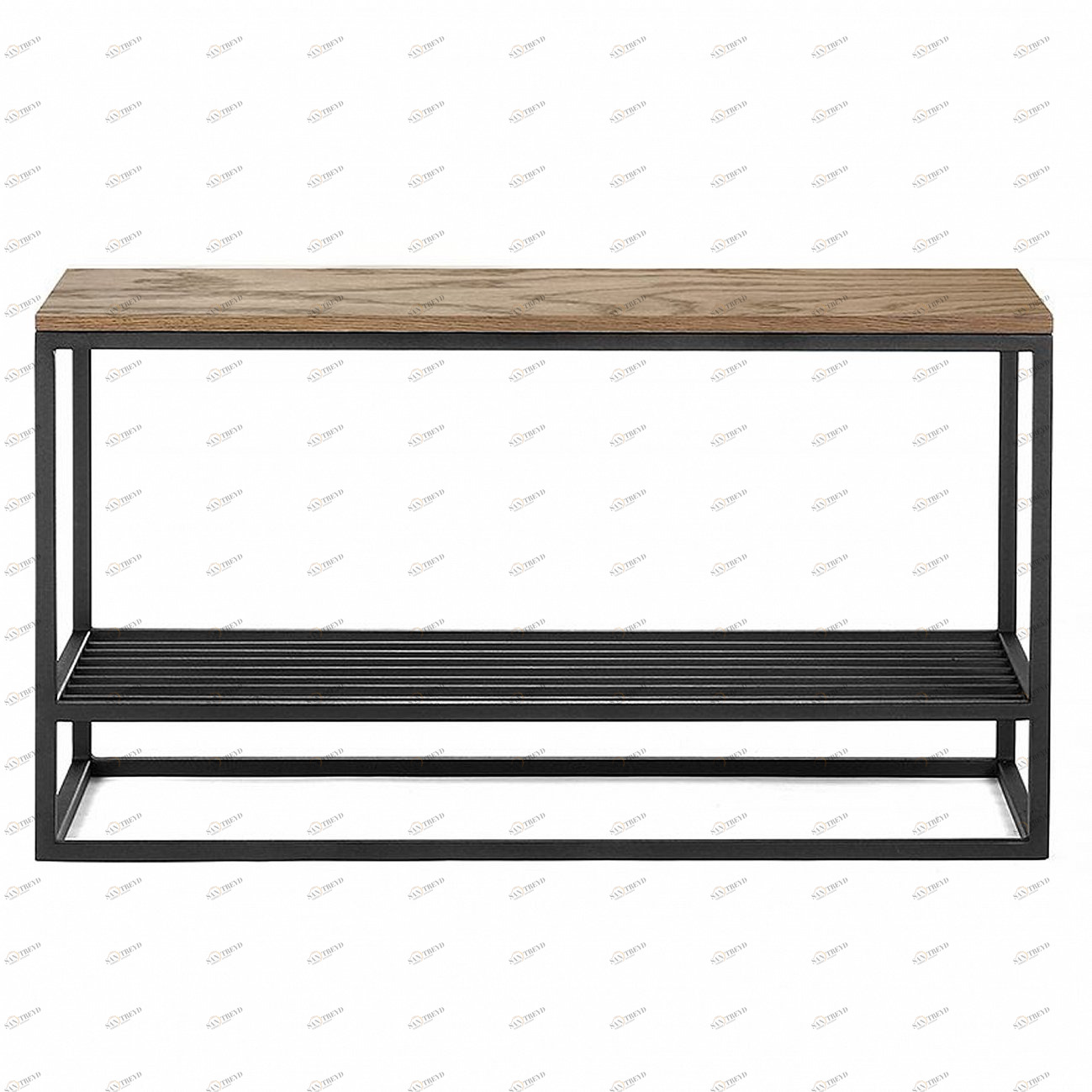 Банкетка Ibra черная, темный дуб INTELLIGENT DESIGN  260943 Черный;коричневый 