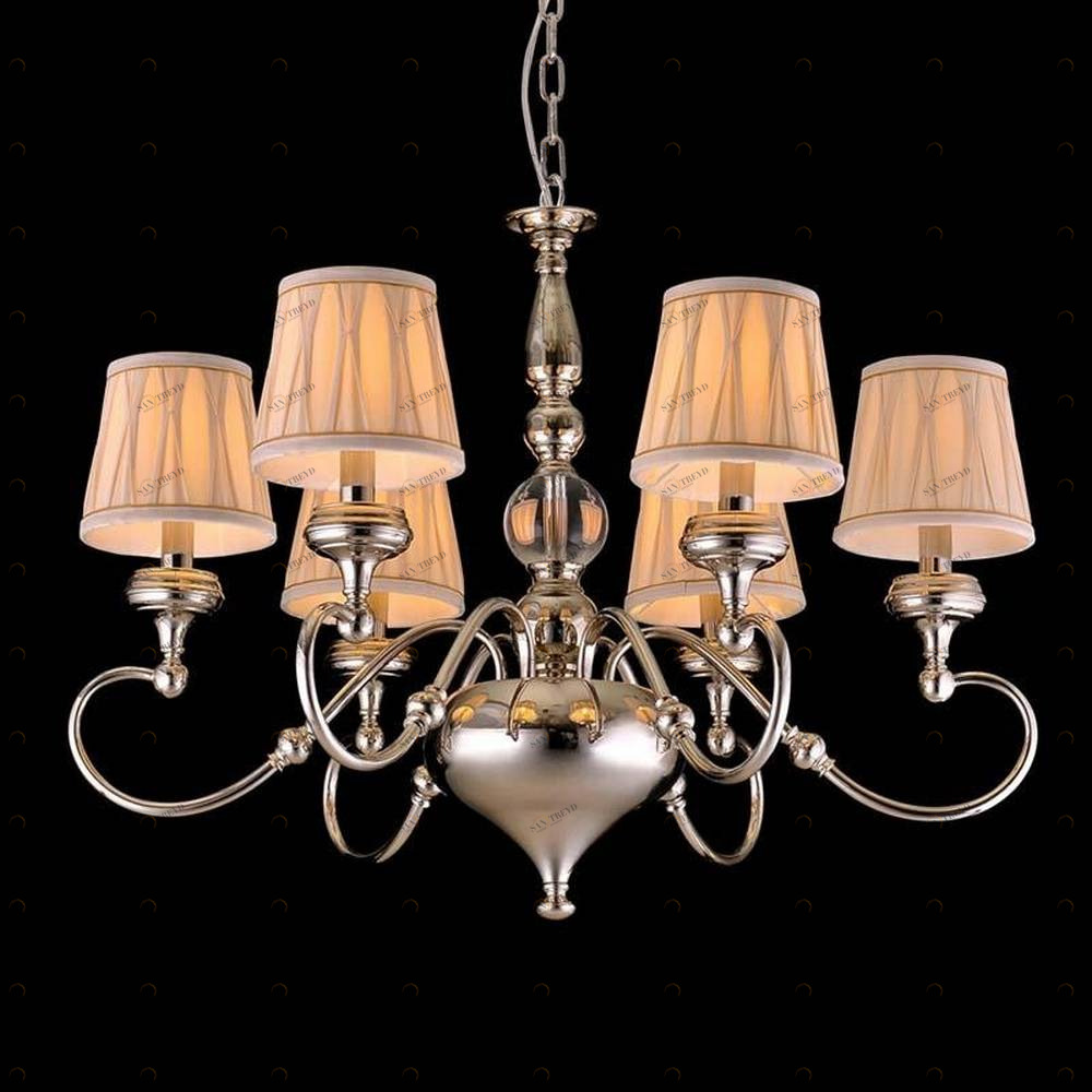 Подвесная люстра Crystal Lux Kripton SP6 CRYSTAL LUX ДИЗАЙНЕРСКИЕ, KRIPTON 056919 Бежевый 