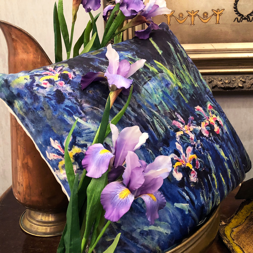 4113110 Арт-подушка «Ирисы Моне» Object Desire  - Вид №1