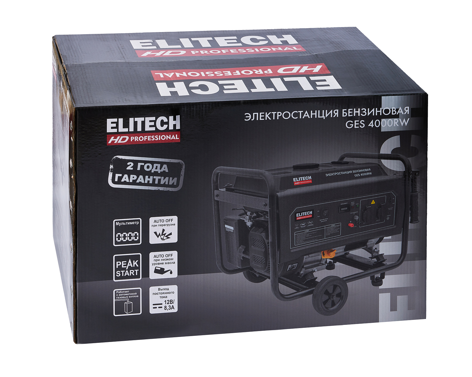 Электрогенератор   бензиновый Elitech HD GES 4000RW 9145113 STDN-0114219 - Вид №9