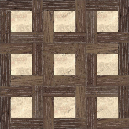 Напольное покрытие из дерева (инкрустация мраморная "botticino fiorito" из темного дуба) ddBz22 rs mB Devon Devon INTARSIA Devon&Devon DDBZ22RSMB