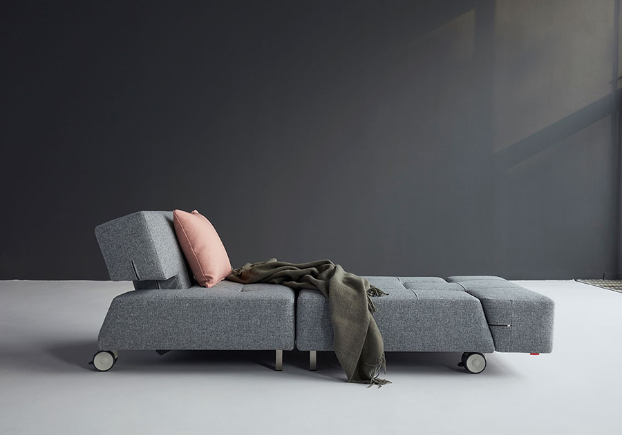 Кресло Long Horn Excess со стальными ножками и колесиками, гранит Innovation Living LONGHORNCH565 - Вид №3