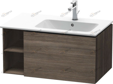 LC619205151 L-Cube Тумбочка подвесная Сосна коричневая, декор Duravit