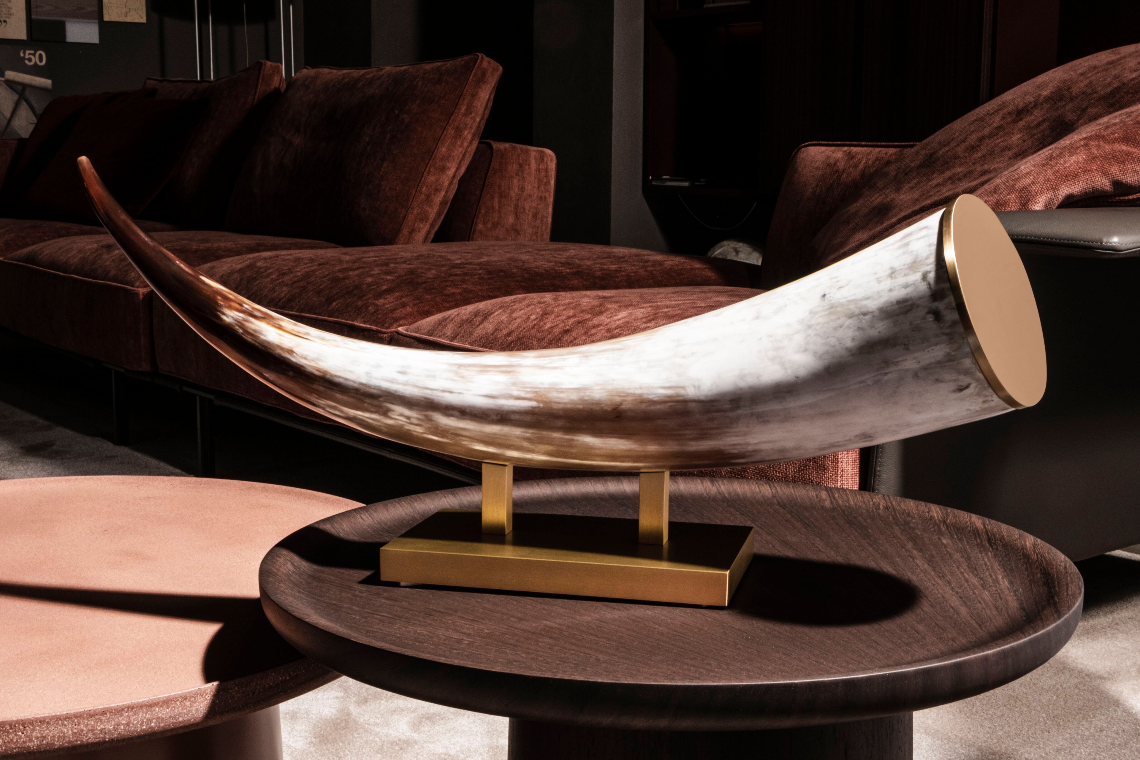 Скульптура из рога и латуни Zanchi 1952 ZHID06BBOS ARCH-00126926 - Вид №3