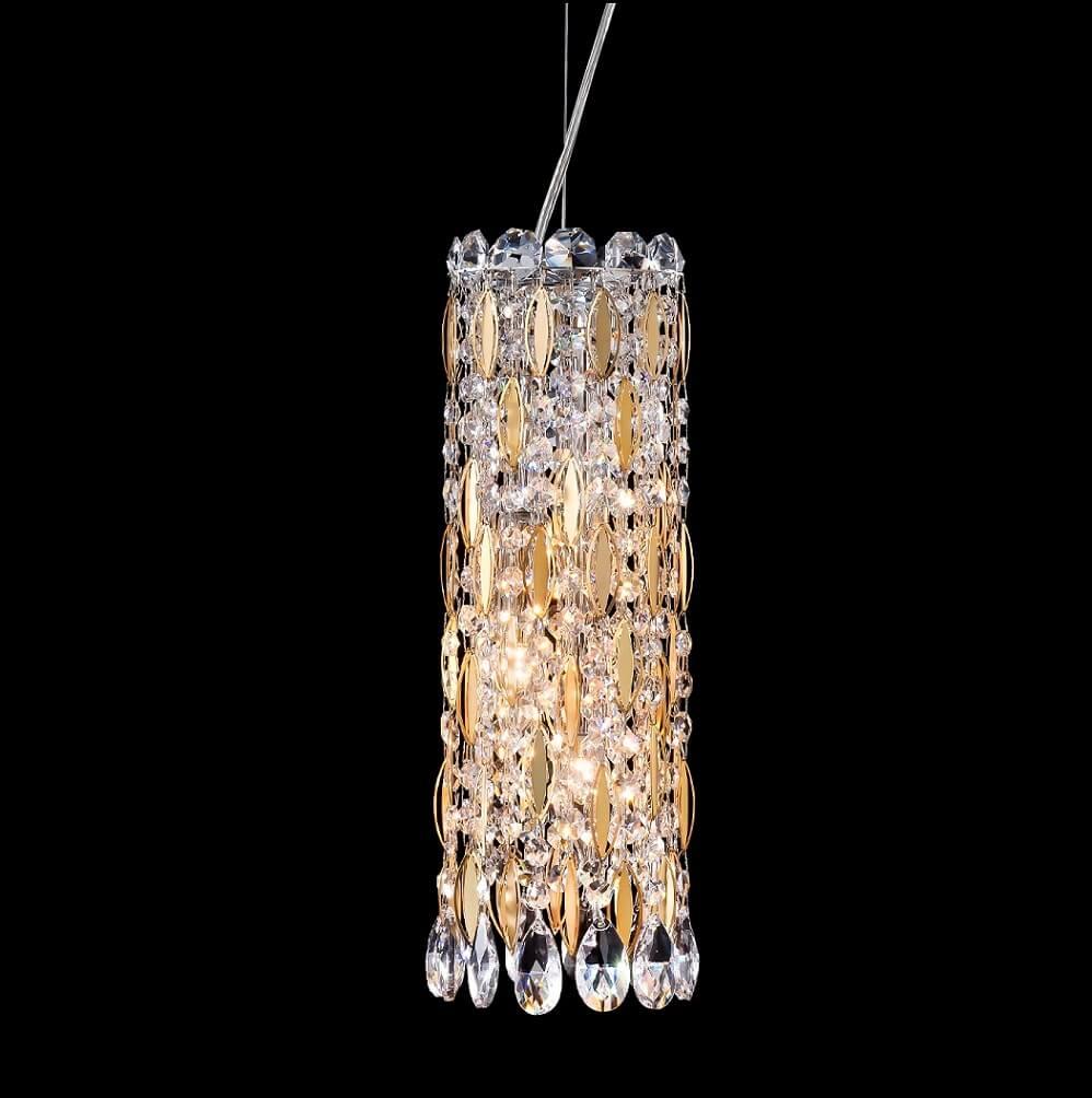 Подвесной светильник Crystal Lux Lirica SP3 Chrome CRYSTAL LUX LIRICA 139670 Золотой  - Вид №2
