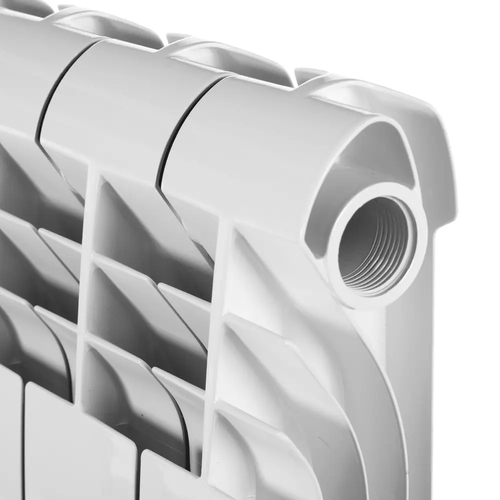 Радиатор секционный Royal Thermo Biliner 500/87 8 секций боковое подключение биметалл серый STLM-2047524 - Вид №2