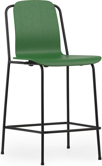 601958 Барный стул 65 см, черный, сталь / зеленый, Normann Copenhagen Studio