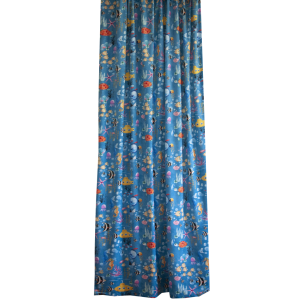 SEASONS Штора бархатная с рыбками для детской комнаты 140×260 см 84659849