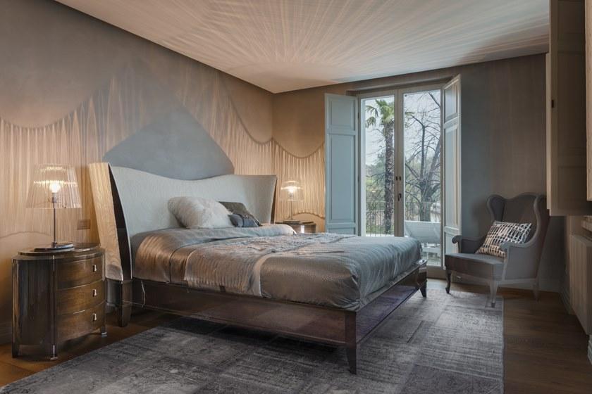 SELVA Кровать Queen size из шпона дерева с мягким изголовьем Vendôme 2057 Vendome - Вид №7