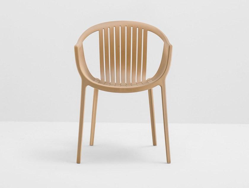 Штабелируемый садовый стул из полипропилена с подлокотниками Tatami Santreyd sun-id-1418222 - Вид №2