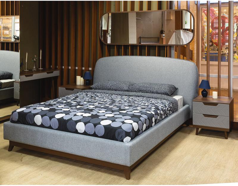 1475 Кровать с ортопедическим основанием 1.8 Сканди Лайт Грей R-HOME 40172728h_Грей - Вид №1
