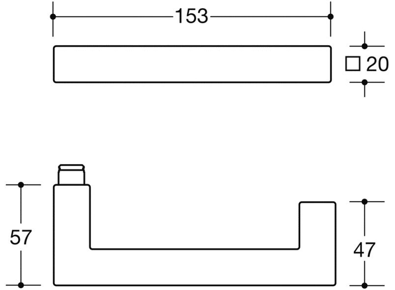 100XAH11.3A0 Комплект противопожарной защиты модель 103x HEWI Beschläge für Innentüren  - Вид №2