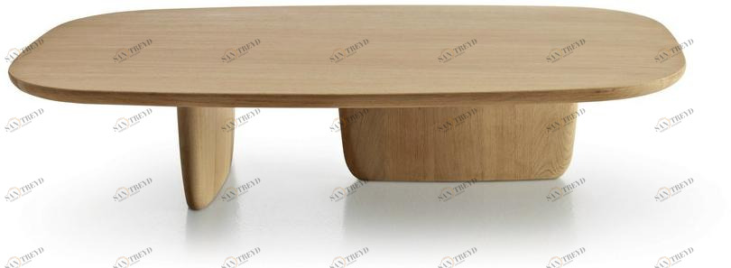 B&B Italia Овальный журнальный столик из дуба Tobi-ishi sun-id-1436275