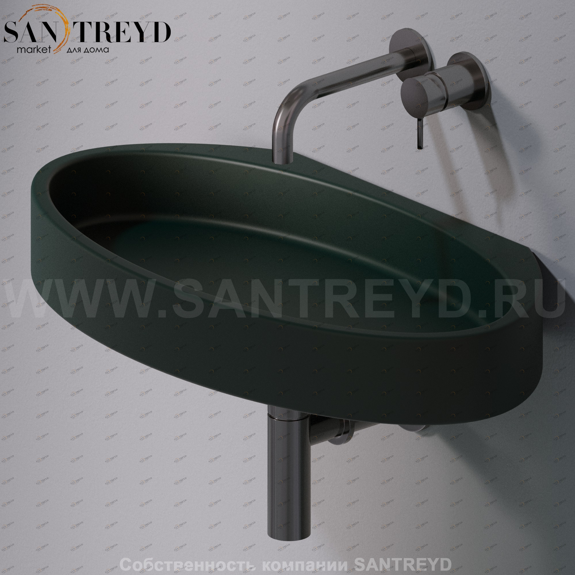 L015T1RPV4.143 Подвесная раковина настенная овальная A. e T. Italia P35 AeT ITALIA