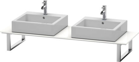 XL046C05151 Консоль для накладных раковин и встраиваемых умывальников, для угла слева X-Large #XL046C 550 мм Сосна коричневая, декор Duravit - Вид №2