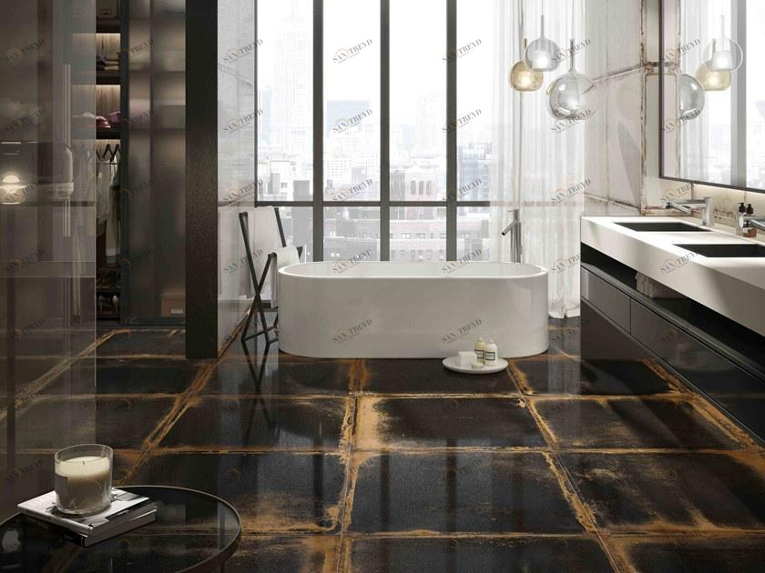 Land Porcelanico Настенная / напольная плитка из технического керамогранита с эффектом металла Lookback sun-id-1353261