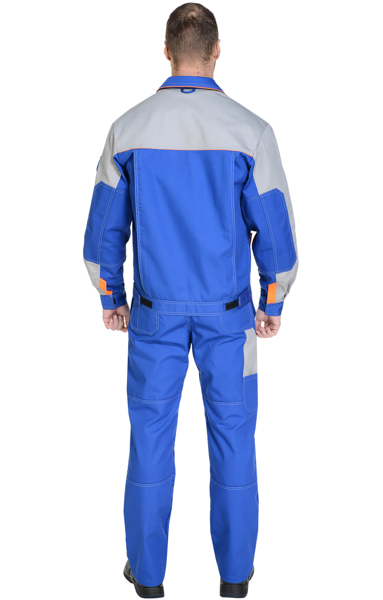 65253 Костюм "Профессионал-2" василек-светло-серый  Летняя спецодежда  размер 60-62/158-164  - Вид №20