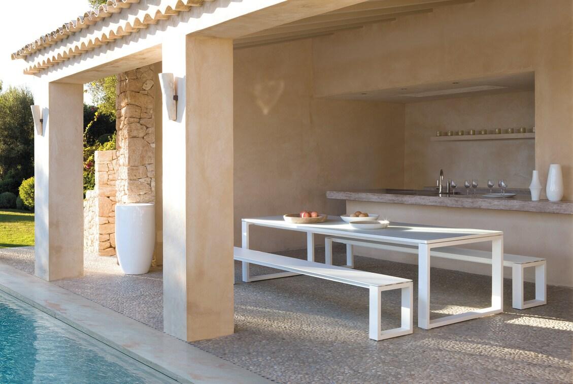 MNST496 Обеденный стол pca white f8 ⌀155см Manutti Fuse - Вид №4