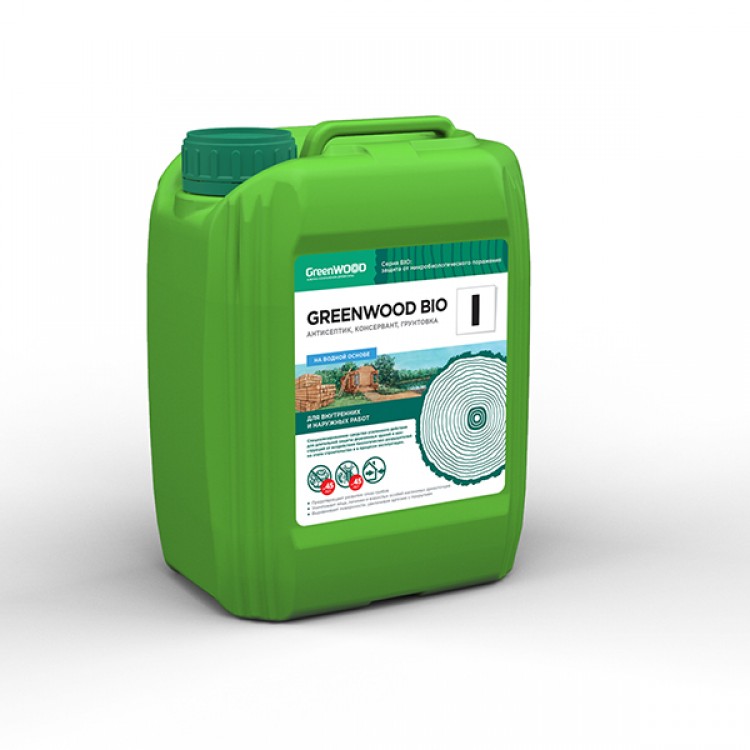 GWB-IS/05 GreenLAB GREENWOOD BIO I Готовый раствор, 5 л, антисептик, консервант, грунтовка 