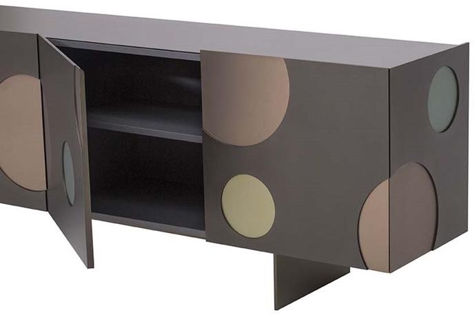 Tonin Casa Буфет из лакированной мдф с распашными дверцами Matisse T8638 - t8639 - Вид №2