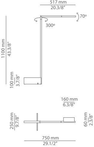 Estiluz Регулируемый светодиодный торшер Kant P-3268 - Вид №7