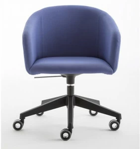 Luxy Стул из ткани с подлокотниками на колесиках Bloom 4blfn86, 4blfb88, 4blfc90