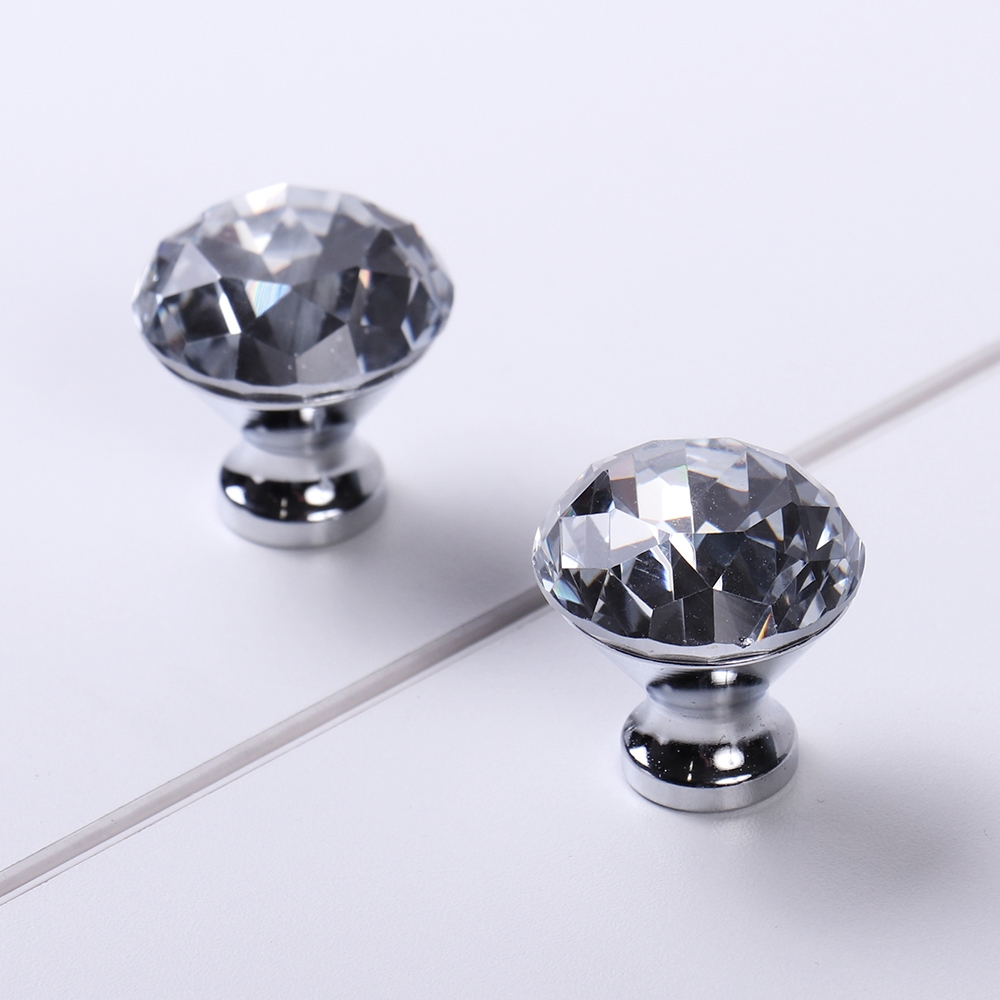 Мебельная ручка  Кноб, 30×30×31 мм, хром, прозрачный LJPS0174 Public Steel Россия  - Вид №4