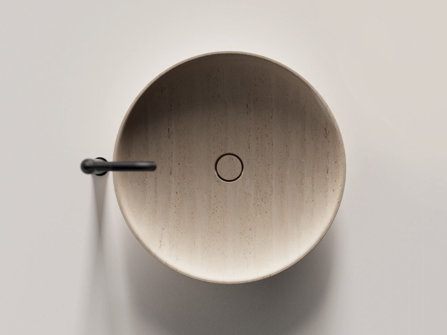 Круглый умывальник из натурального камня Agape SESSANTA ARCH-00147634 - Вид №2