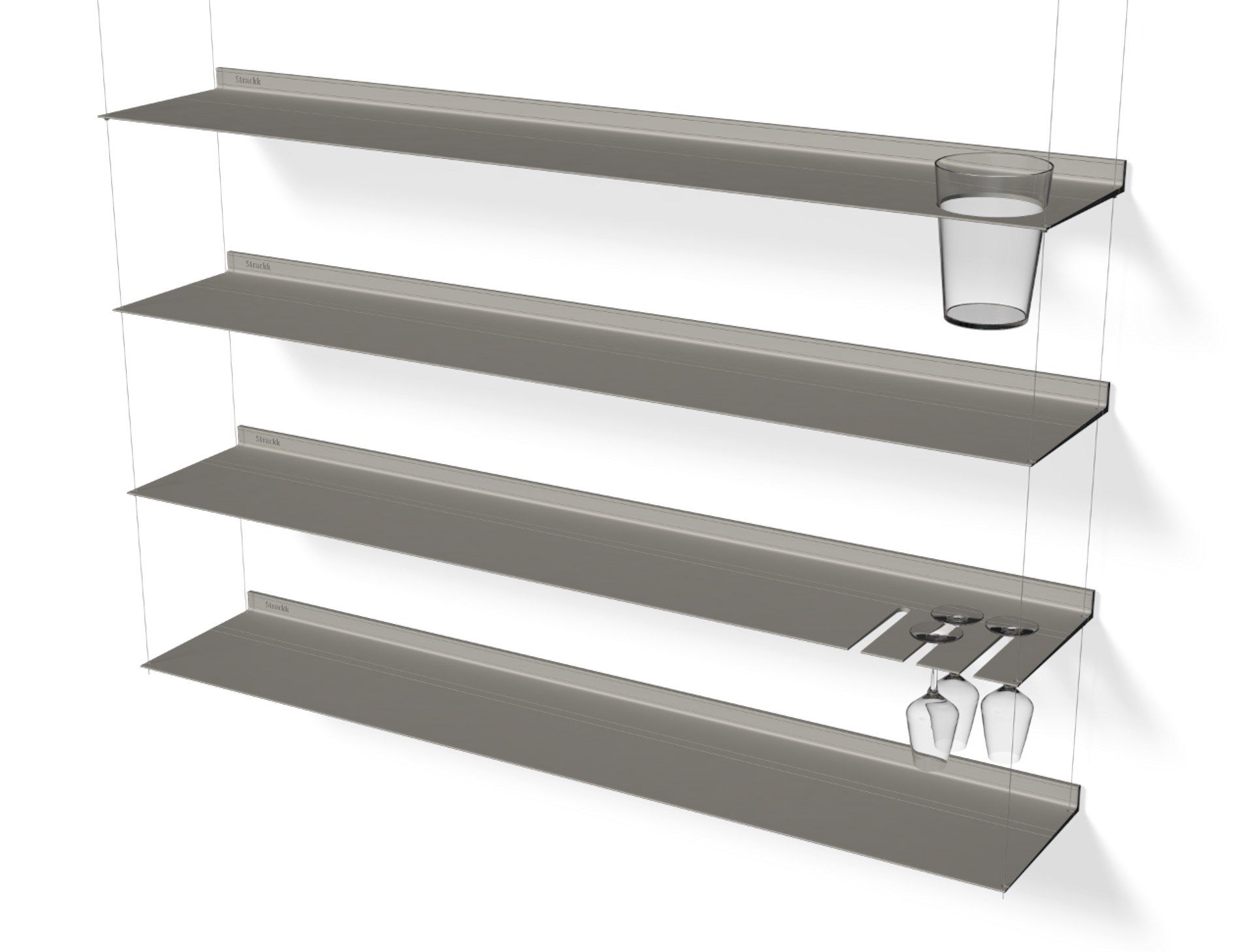 Алюминиевый книжный шкаф / перегородка Strackk ROOM DIVIDER ARCH-00061439 - Вид №17