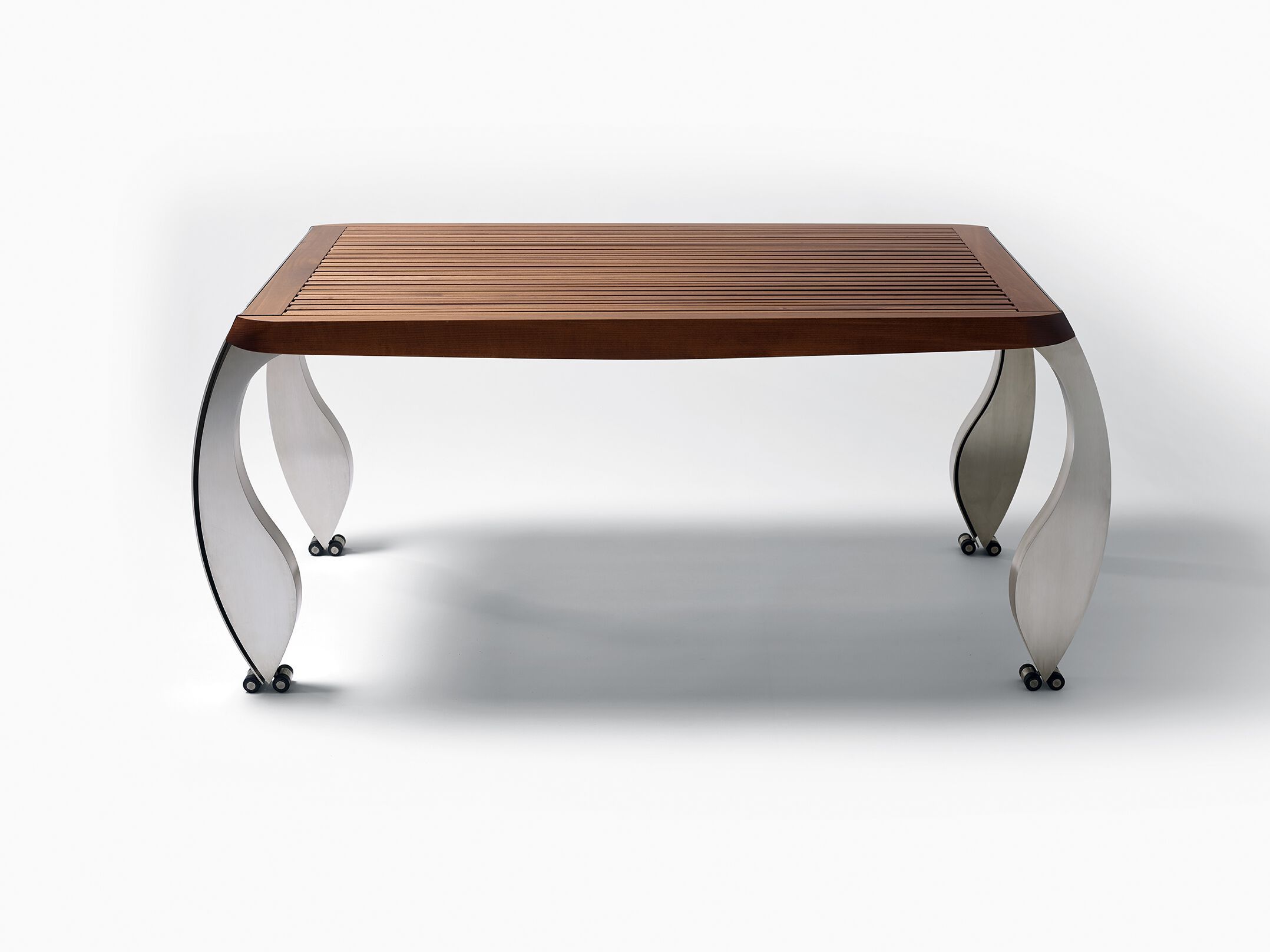 Раздвижной стол из стали и дерева Poltronova Сплит ARCH-00125241 - Вид №1