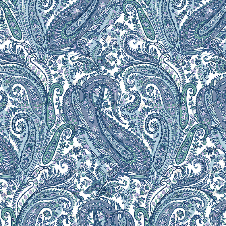 COLORISTICA Liberty col.10 Ткань мебельная  Микровелюр  Liberty Синий / разноцветный 