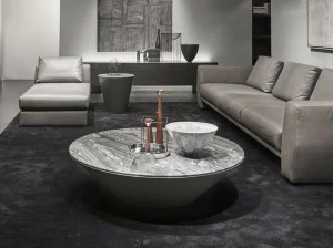 ACERBIS Круглый журнальный столик из baydur® и камня