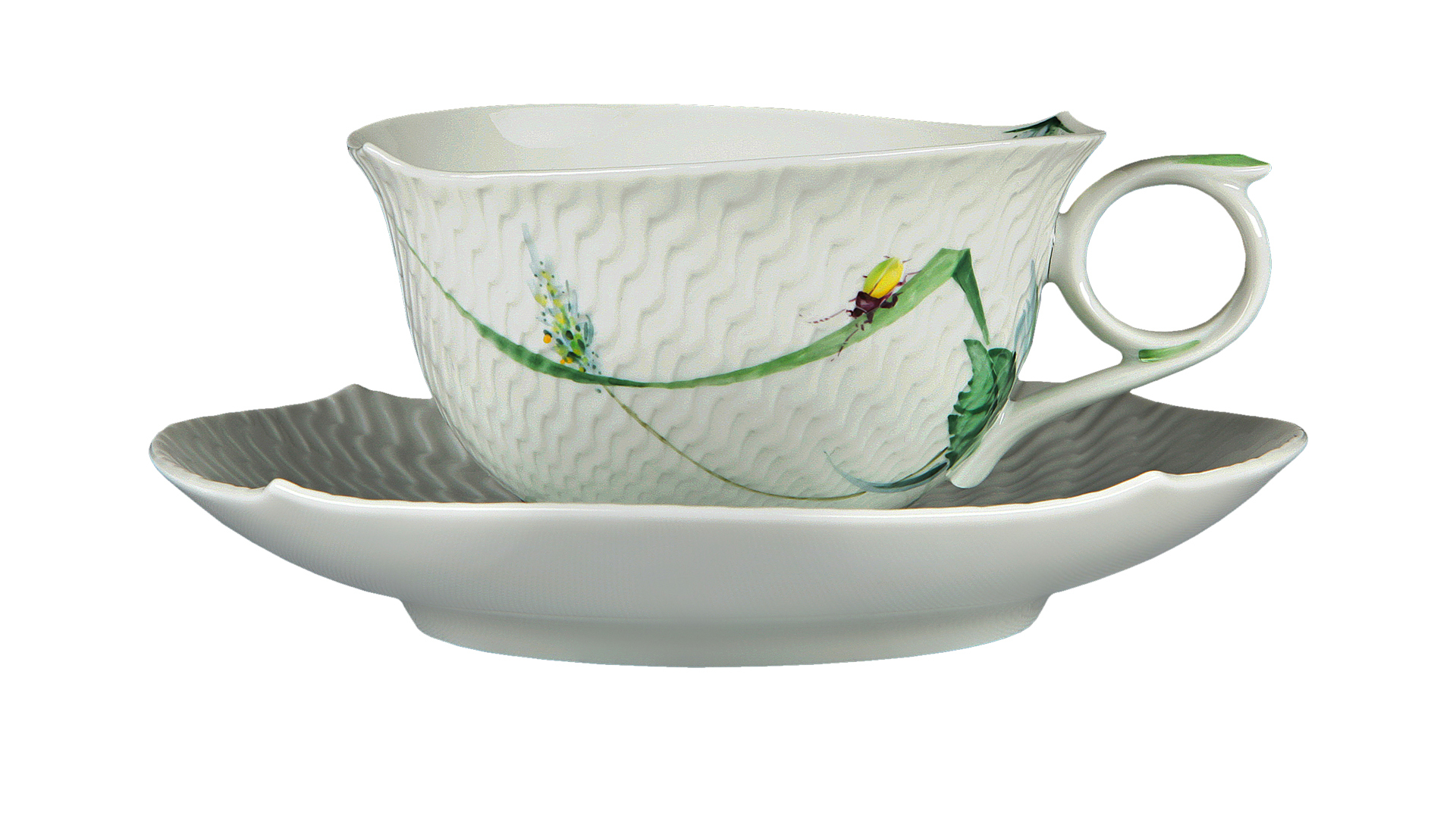 10626961 Meissen Сервиз чайный 6/22 "Игра волн, рельеф, дикая флора" Фарфор  - Вид №4