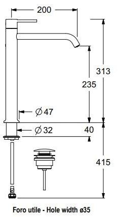 GUGLIELMI Смеситель для умывальника, однорычажный Sprint sun-id-1435111 - Вид №18