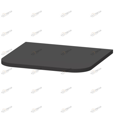 HP030008080 Happy D.2 Plus Верхняя панель для шкафчика Graphit Super Matt Duravit