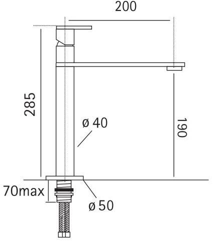 Quadrodesign Смеситель для кухни, устанавливаемый на столешницу, с поворотным изливом Kitchen brass sun-id-1369368 - Вид №1