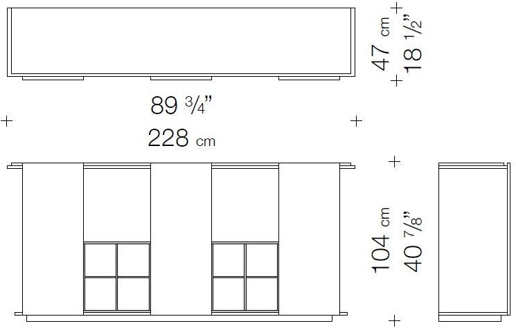 Garbarino Буфет из лакированного массива дерева  Kos3  - Вид №1