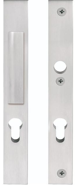 Formani Ручка для входной двери на пластине из нержавеющей стали Two Pb23-50/kt -23-28/kt - Вид №2