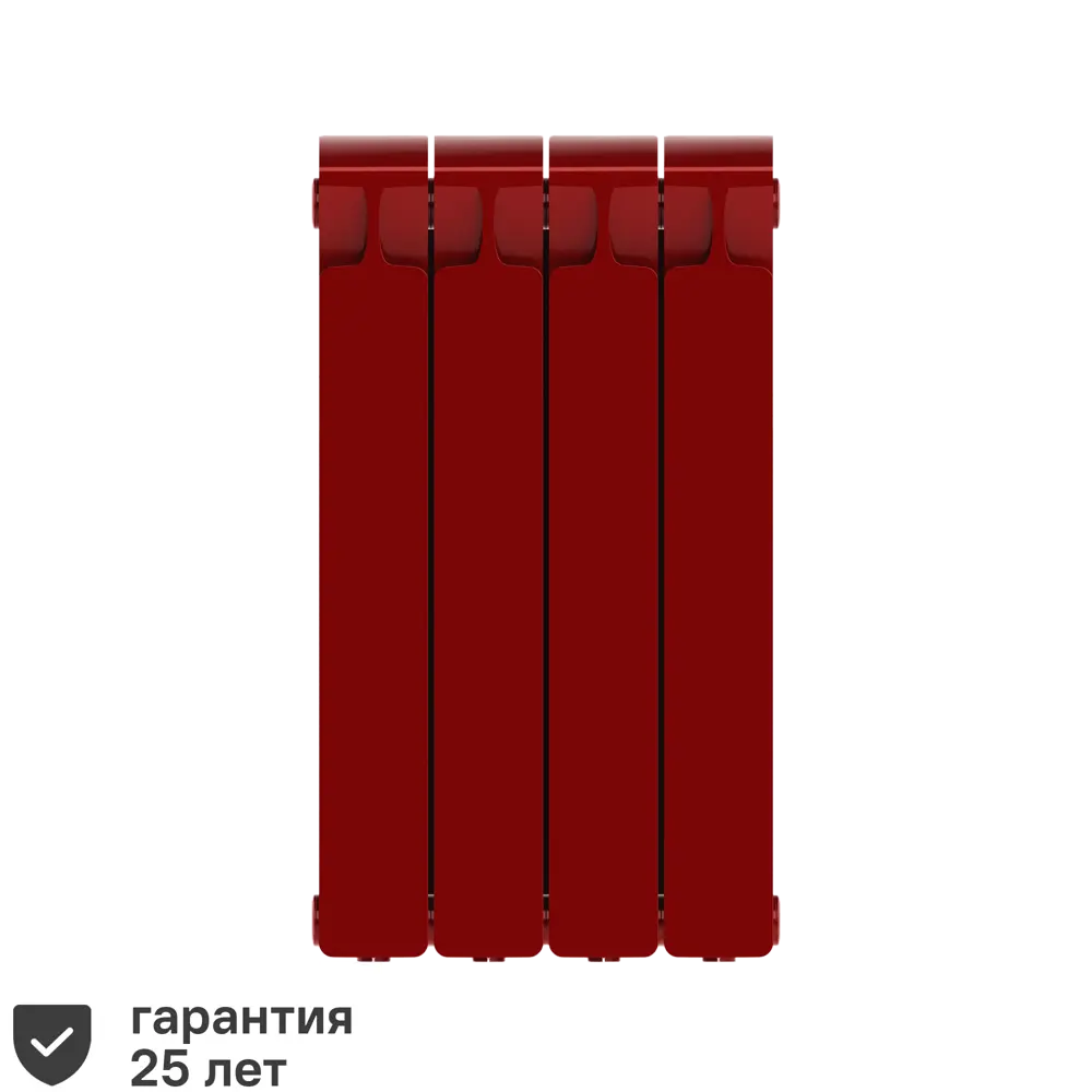 Радиатор секционный Rifar Monolit M50004RAL3011 500/100 4 секции боковое подключение биметалл бордо STLM-2185312