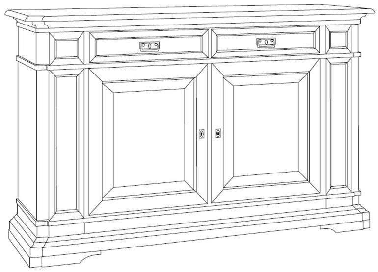 Arvestyle Буфет из массива дерева с ящиками San marco sun-id-1465755 - Вид №11